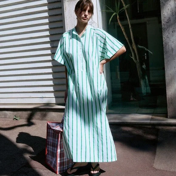 Brand New Shirt Cotton Summer Dress. Brand: American Vintage. Retail price: $279 - Picture 14 of 16